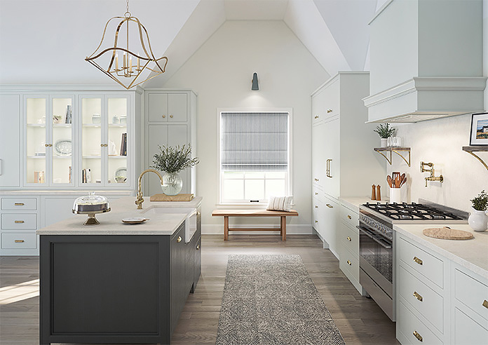 Vintage Stripe, Cool Grey - Twist&Fit Roman Blind - Image 8